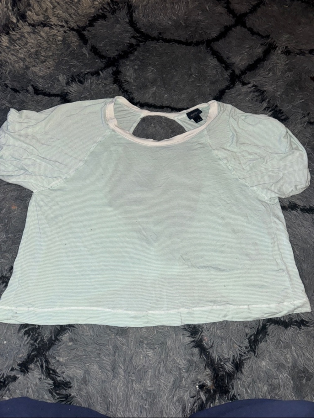 Daytrip Mint Puff Sleeve Short Sleeve Tee